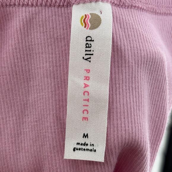 Anthropologie Daily Practice Pink Half Pipe Mini Dress - Picture 8 of 11